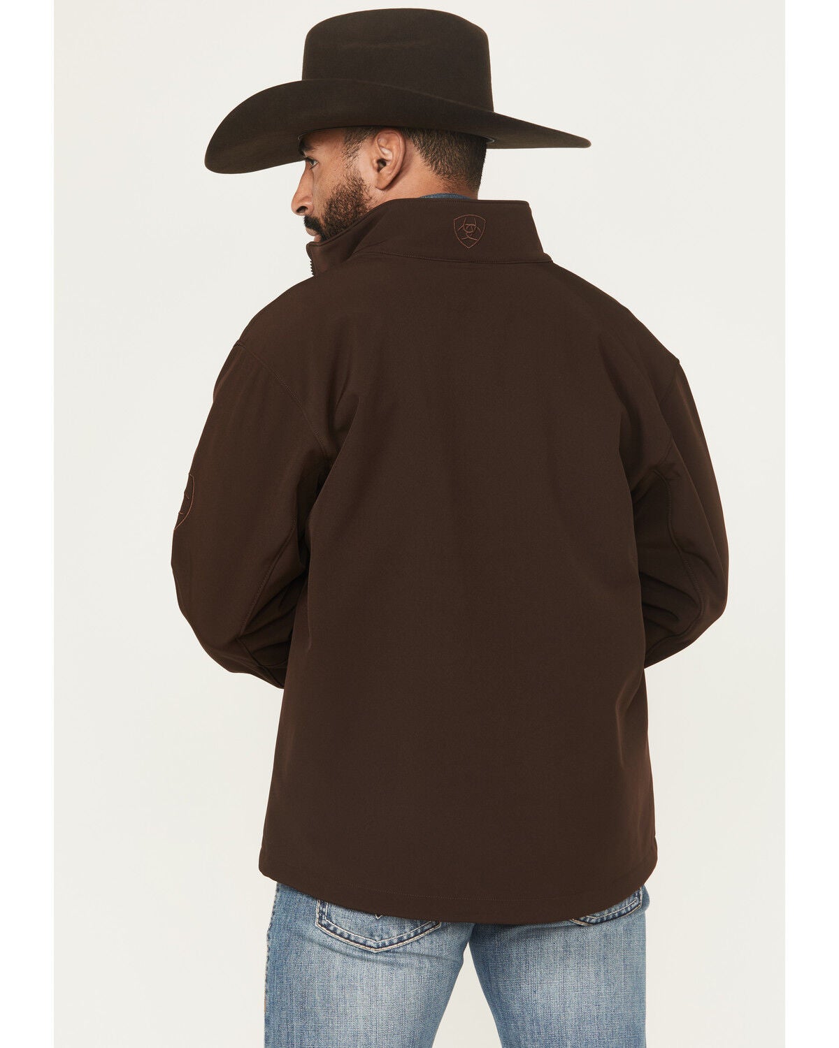 Image #4 - Ariat Men's Solid Concealed Carry Softshell Jacket - Big, Chocolate, hi-res