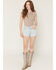 Image #1 - Levi's Women's 501&reg; Original Blank Spot Light Wash Stretch Denim Shorts, Light Wash, hi-res