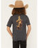 Image #1 - Wrangler Boys' Bronco Short Sleeve Graphic T-Shirt, Black, hi-res