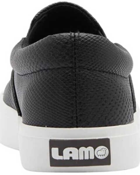Image #3 - Lamo Footwear Girls' Canvas Slip-on Shoes, Black, hi-res