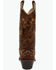 Image #5 - Old West Girls' Floral Western Boots - Snip Toe, Tan, hi-res