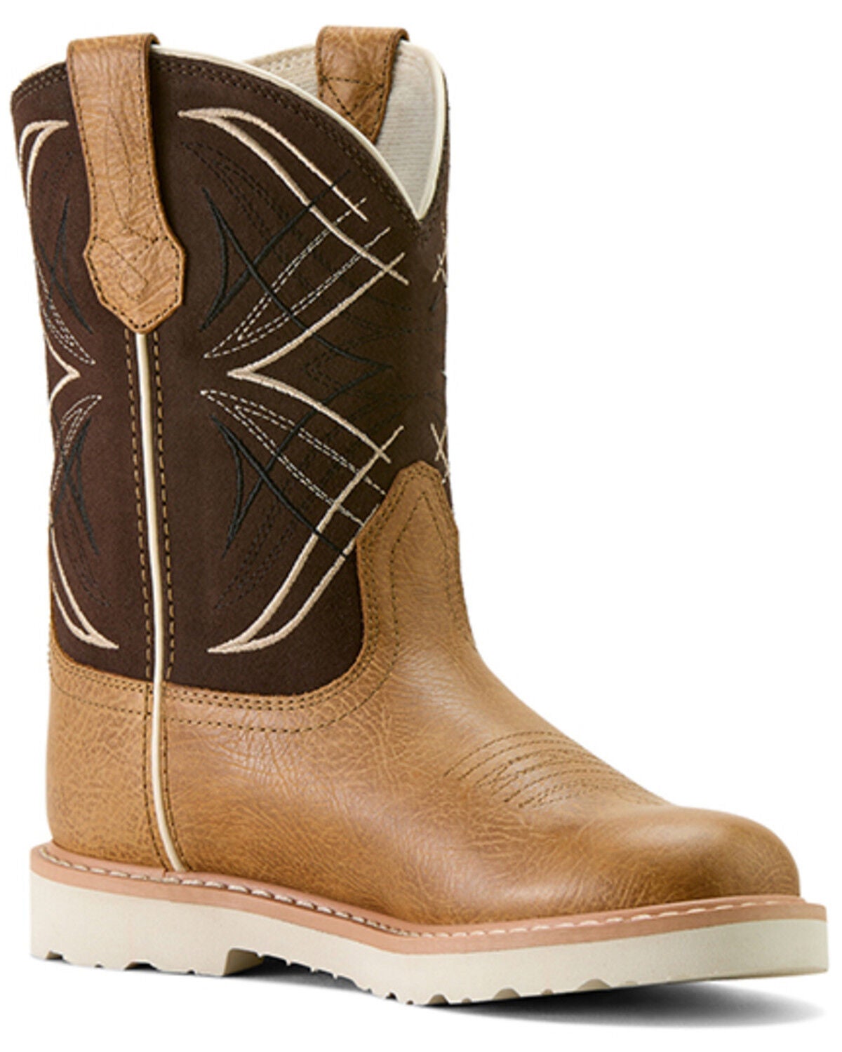 Image #1 - Ariat Boys' Activator Western Boots - Round Toe, Brown, hi-res