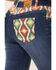Ranch Dress'n Women's Hayes Southwestern Pocket Bootcut Jeans, Blue, hi-res