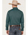 Rock & Roll Denim Men's Stretch Geo Print Long Sleeve Pearl Snap Western Shirt , Teal, hi-res