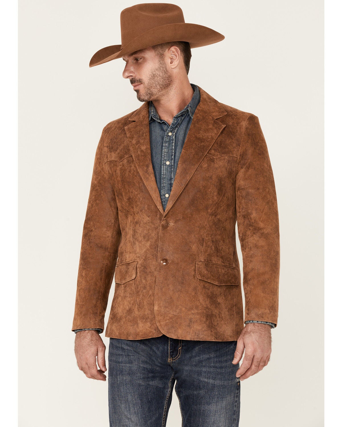 Cody James Men's Blazer - Long, Brown, hi-res