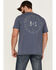 Brothers & Sons Men's Mercentile Weathered Slub Graphic Short Sleeve T-Shirt , Blue, hi-res