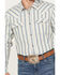 Image #3 - Cody James Men's La Cabana Striped Long Sleeve Western Snap Shirt, Green, hi-res