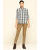Image #6 - Carhartt Women's Twilight Relaxed 3/4 Sleeve Plaid Shirt, Dark Blue, hi-res