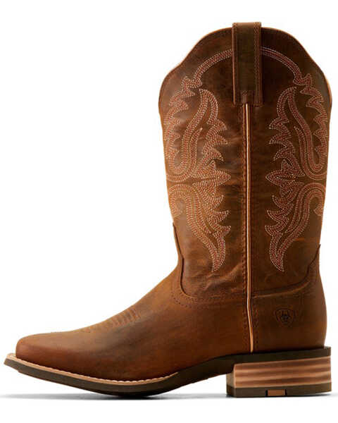 Image #2 - Ariat Women's Olena Performance Western Boots - Broad Square Toe, Brown, hi-res