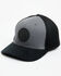 Image #1 - Cinch Men's Rubber Logo Patch Ball Cap, Charcoal, hi-res