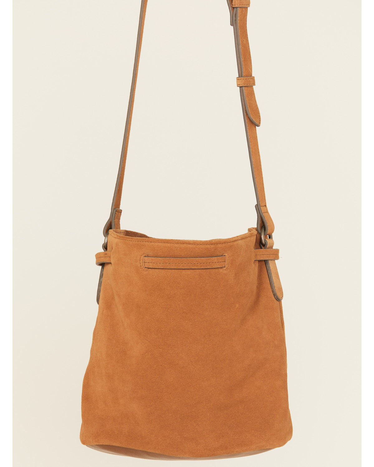 Image #3 - Shyanne Women's Sierra Suede Bucket Handbag, Brown, hi-res
