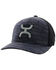 Image #1 - Hooey Men's Embroidered Logo FlexFit Trucker Cap, Navy, hi-res