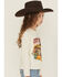 Image #2 - Wrangler Girls' Stay Wild Long Sleeve Graphic Tee, White, hi-res