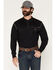 Image #1 - Forge Workwear Men's FR Lightweight Long Sleeve 1/4 Button-Down Henley Work Shirt, Black, hi-res