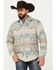 Image #1 - Wrangler Retro Men's Premium Southwestern Print Long Sleeve Snap Western Shirt, Cream, hi-res