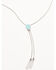 Image #1 - Lainey Wilson Women's Long Pear Stone Bolo, Silver, hi-res
