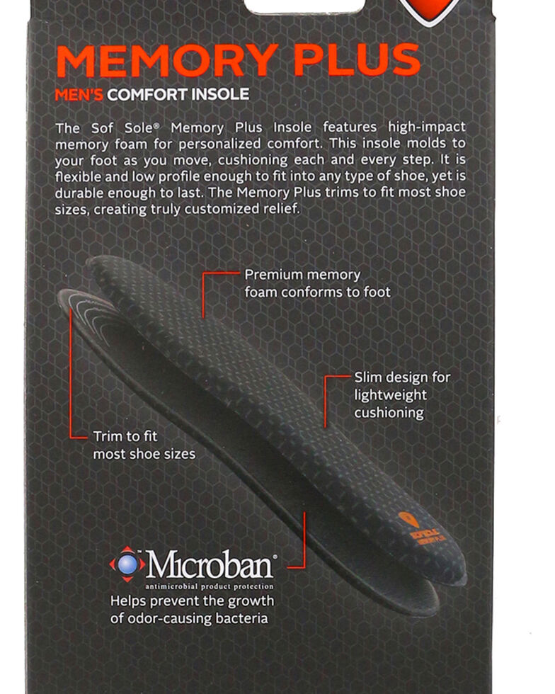 Sofsole Men S Memory Plus Comfort Insoles Sheplers