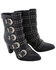 Image #10 - Milwaukee Leather Women's Studded Buckle Up Boots - Round Toe, Black, hi-res