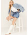Image #2 - Rock & Roll Denim Medium Wash Patch Denim Skirt, , hi-res
