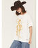 Image #2 - Wrangler X Lainey Wilson Women's Country Cool Again Short Sleeve Oversized Graphic Tee, Brown, hi-res