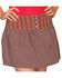 Image #2 - Scully Women's Striped Skirt, Brown, hi-res
