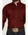 Image #3 - George Strait by Wrangler Men's Solid Long Sleeve Button-Down Western Shirt - Big , Red, hi-res