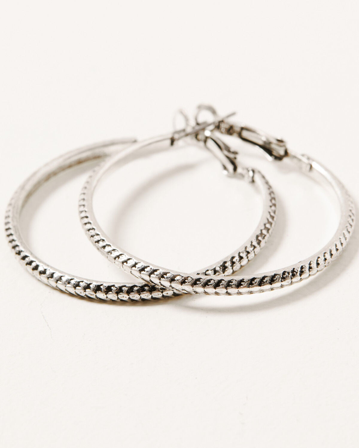 Image #3 - Shyanne Women's Mystic Summer 2pc Feather Hoop Earrings, Silver, hi-res