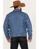 Image #4 - Wrangler Men's Serape Lined Denim Jacket, Blue, hi-res