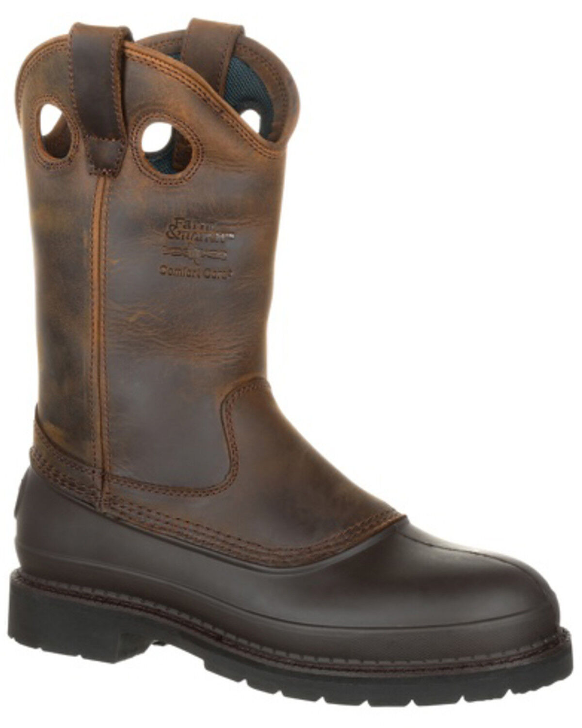 Image #1 - Georgia Boot Men's Mud Dog Pull On Work Boots - Soft Toe, Tan, hi-res