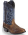 Image #1 - Cody James Boys' Holt Two-Tone Embroidered Western Boots - Round Toe, Brown, hi-res