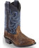 Image #1 - Cody James Boys' Two-Tone Embroidered Western Boots - Round Toe, Brown, hi-res