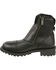 Image #3 - Milwaukee Leather Men's Super Clean Double Sided Zipper Boots - Round Toe, Black, hi-res