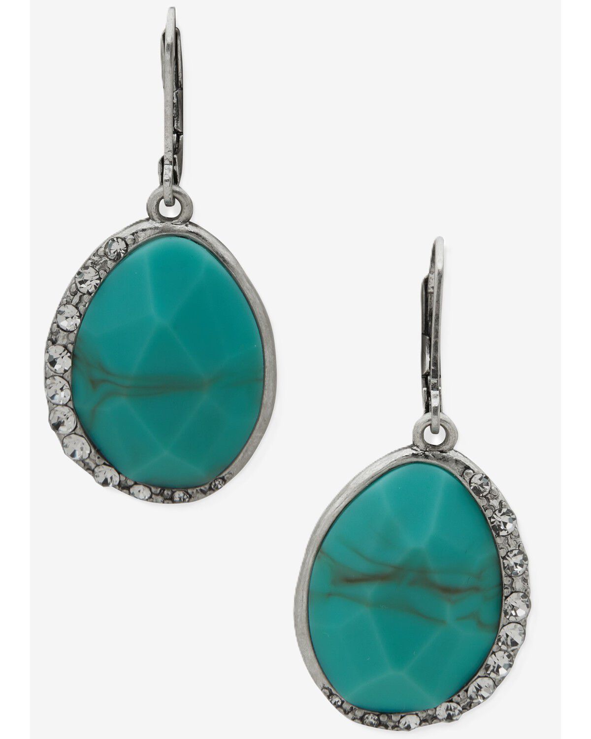 Lainey Wilson Women's Embellished Earrings, Turquoise, hi-res