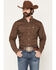 Image #1 - Ariat Men's Raven Wrinkle Free Paisley Print Long Sleeve Button-Down Western Shirt, Brown, hi-res