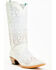 Image #1 - Corral Women's Crystal Embroidered Western Boots - Snip Toe, White, hi-res
