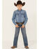 Image #1 - Cinch Boys' White Label Slim Straight Denim Jeans, Denim, hi-res