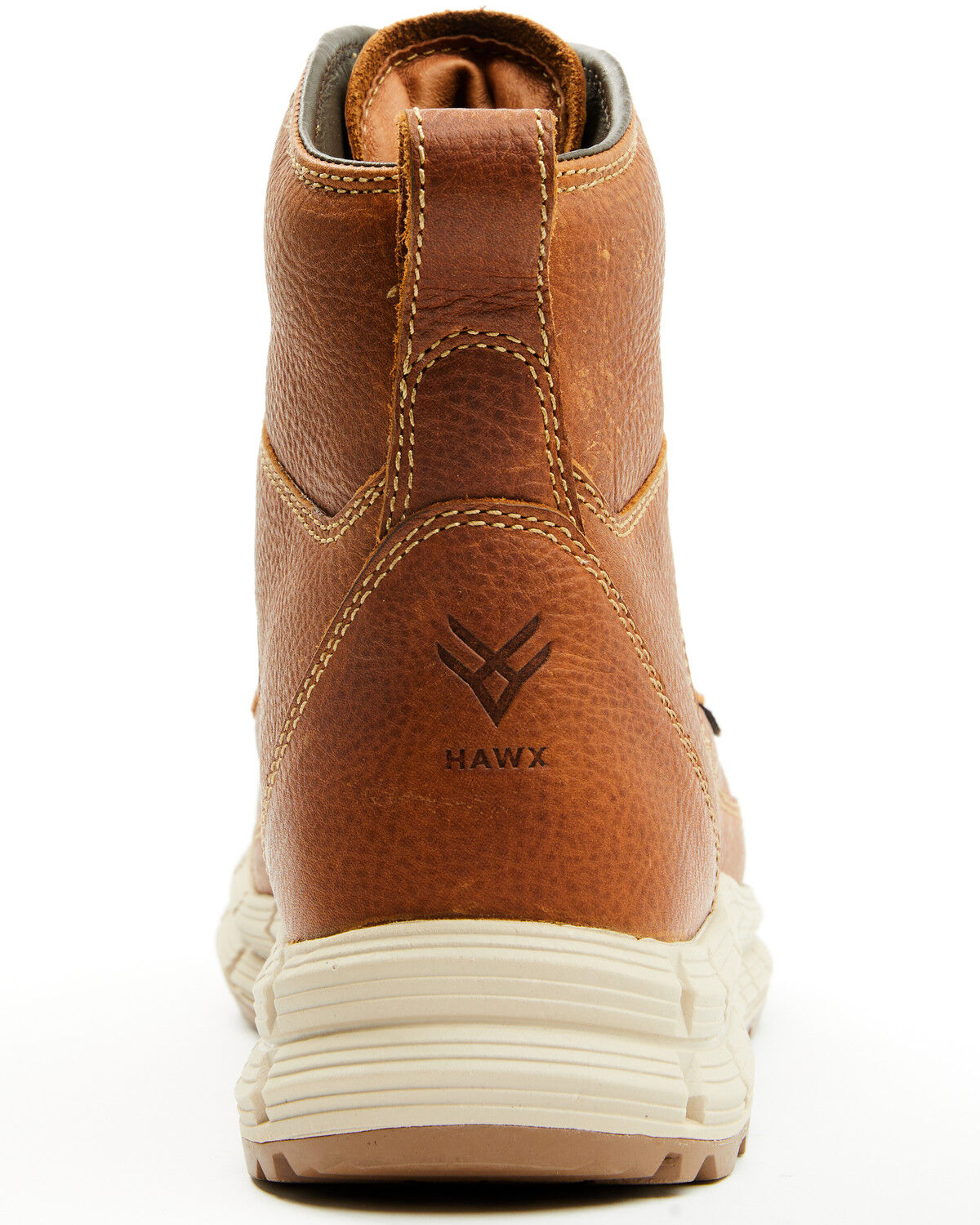 Image #5 - Hawx Men's 6" Athletic Wedge Moc Work Boots - Composite Toe, Brown, hi-res