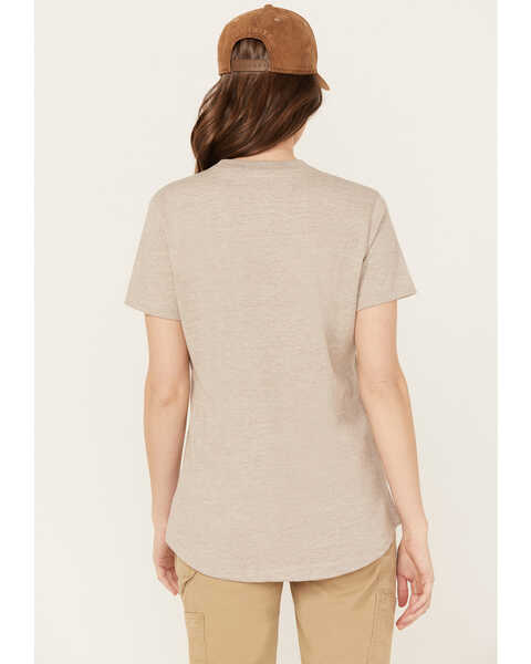 Image #4 - Ariat Women's Rebar Cotton Strong Logo Short Sleeve Work Tee, Mushroom, hi-res