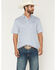 Image #1 - Ariat Men's Southwestern Print Short Sleeve Button-Down Polo, White, hi-res