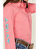 Image #3 - Ariat Women's Team Kirby Wrinkle Resistant Long Sleeve Button-Down Stretch Western Shirt, Bright Pink, hi-res