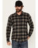 Image #1 - Brothers and Sons Men's Swede Plaid Print Long Sleeve Button-Down Western Shirt, Black, hi-res