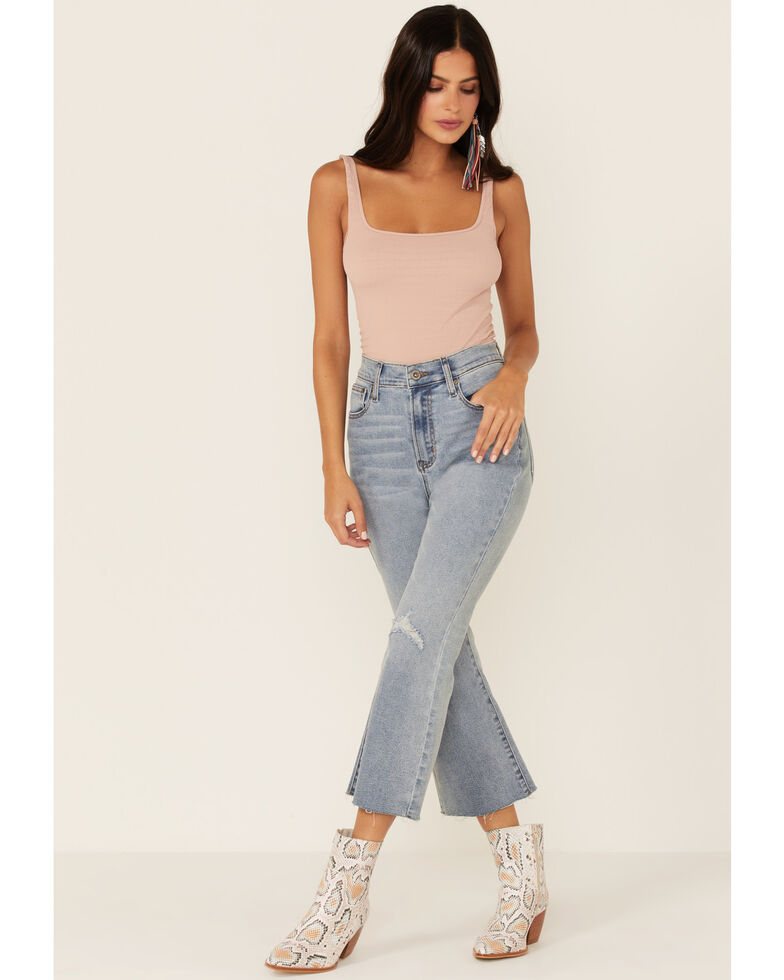 Wishlist Women's Crop Kick Flare Leg Jeans, Blue, hi-res