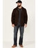 Image #2 - Moonshine Spirit Men's Brown Koa Wood Zip-Front Hooded Jacket, Brown, hi-res
