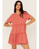 Image #1 - Originality Women's Tiered Mini Dress, Rose, hi-res