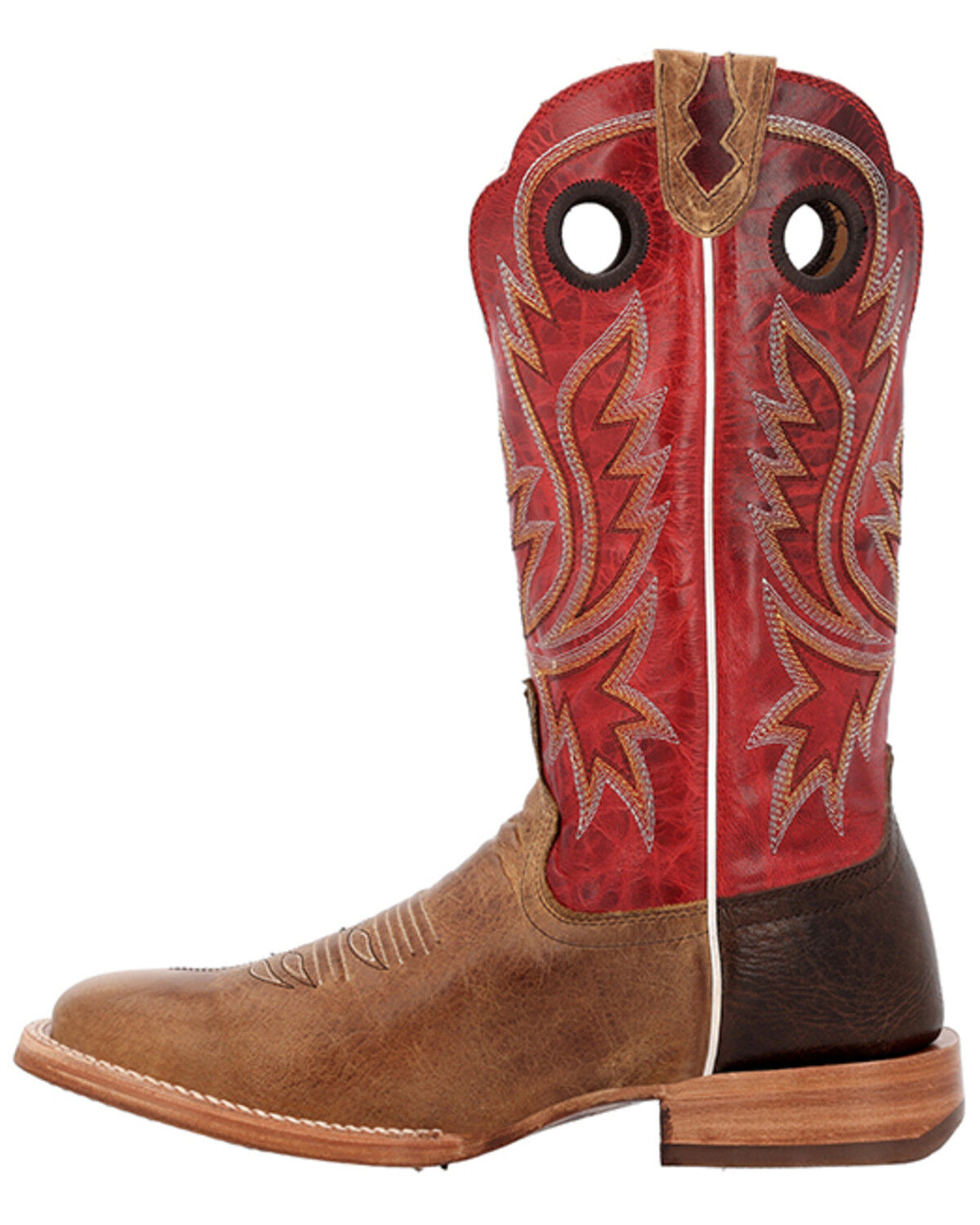 Image #3 - Durango Men's PRCA Collection Bison Western Boots - Broad Square Toe, Tan, hi-res