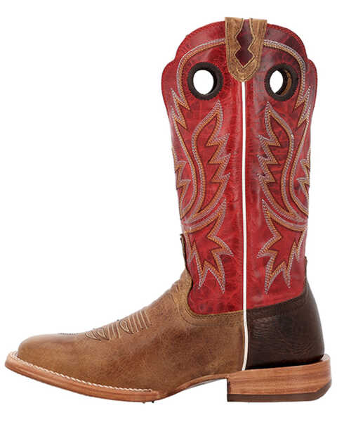 Image #3 - Durango Men's PRCA Collection Bison Western Boots - Broad Square Toe , Tan, hi-res