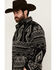 Image #2 - Outback Trading Co Men's Luca Southwestern Print Shacket, Black, hi-res