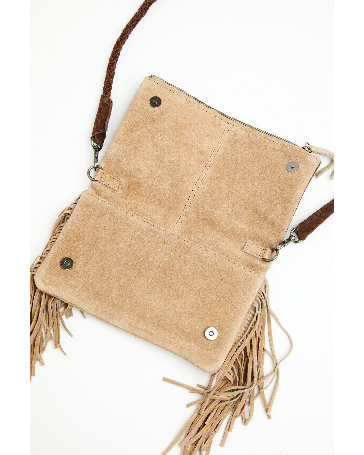 Image #4 - Idyllwind Women's Dorothy Suede Crossbody Bag, Khaki, hi-res