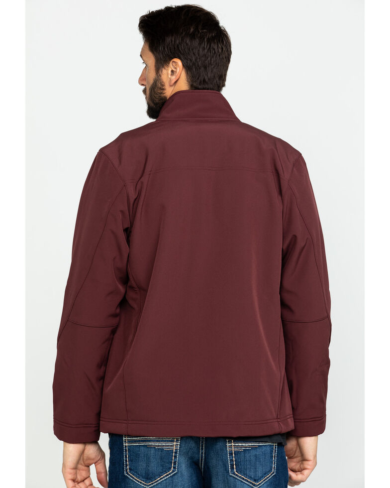 Wrangler Men's Burgundy Trail Fleece Lined Zip Front Jacket , Burgundy, hi-res