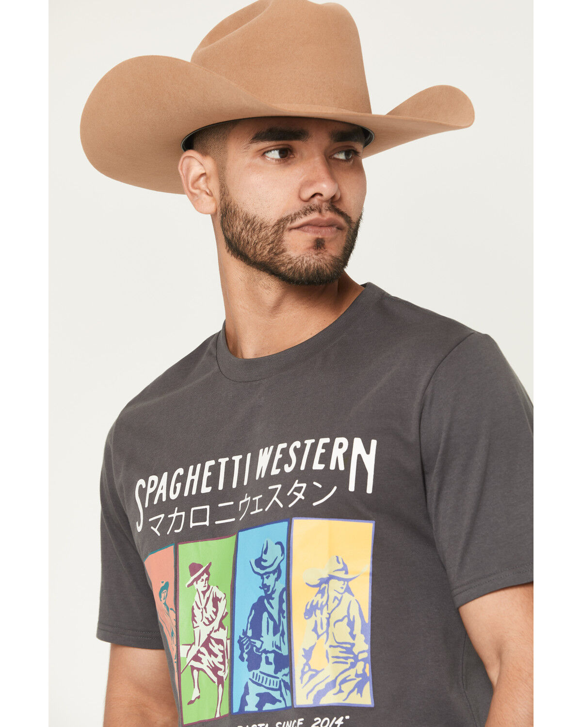 Image #2 - Sendero Provisions Men's Spaghetti Western Short Sleeve Graphic T-Shirt, Black, hi-res
